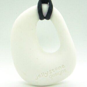 Jellystone Designs Silicone WHITE Pendant Necklace NEW
